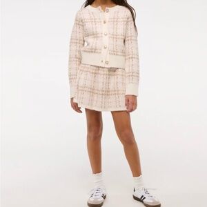 Abercrombie Kids Cream/Pink Sweater Set Girls Sweater size 9/10 Skirt size 11/12